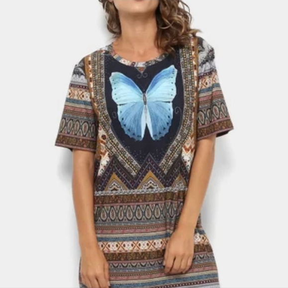 FARM Butterfly T-Shirt Dress - Picture 3 of 10
